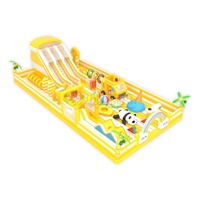 Parc d'attractions gonflable géant 20*10m pour l'été, aire de jeux gonflable intérieure et extérieure pour enfants, château gonflable pour la location
