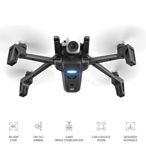 Drone pliable Parrot <span class=keywords><strong>ANAFI</strong></span> 4K HDR, quadricoptère compact, silencieux et autonome avec 180° °   Caméra pivotante verticale gris foncé - Product Image 3