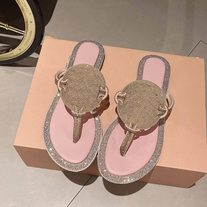Sandalias Planas de Cuero con Tiras de Diseño Nuevo 2026, Estilo Europeo, para Mujer, Sandalias de Playa de Verano, Pantuflas de Una Sola Pieza - Product Image 4