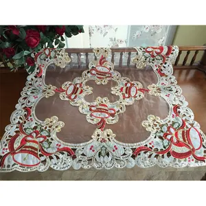 Square Handmade Embroidered Plain 85*85cm Bistro Table Cover