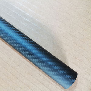 Tubos curvos de fibra de carbono 3K personalizables, con acabado cepillado en color sarga, para piezas de aeromodelismo, tubos huecos, bolsas y paraguas con técnicas de tejido - Product Image 3