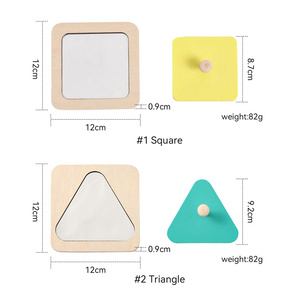 Rompecabezas <span class=keywords><strong>de</strong></span> Madera con Espejo para Niños Pequeños - Clasificador <span class=keywords><strong>de</strong></span> Formas Montessori, Juguete <span class=keywords><strong>de</strong></span> Autodescubrimiento para Bebés, Habilidades Motoras Finas, Regalo para Niños <span class=keywords><strong>de</strong></span> 1 Año - Product Image 6