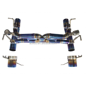 Escape de titanio para Ferrari <span class=keywords><strong>488</strong></span> <span class=keywords><strong>Spider</strong></span>/GTB/Pista 3,9 T V8 Sports Catback Escape Silenciador Eliminar tubos rectos - Product Image 5