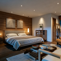 Production en usine de villas modulaires préfabriquées, hôtels à assemblage rapide, maisons de villégiature, glamping, résidences, imperméables et ignifuges