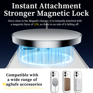 Không dây từ <span class=keywords><strong>TPU</strong></span> + PC Acrylic trong suốt chống sốc chống dấu vân tay thiết kế sang trọng nbing trường hợp điện thoại cho 17 không khí Pro - Product Image 5