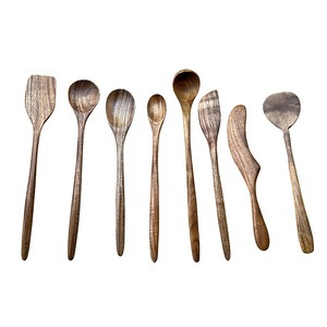 Wooden Spoon And Spatula Kit 8 Piece <b>Set</b> For Cooking Baking Serving Food Safe <b>Hand</b> <b>Wash</b> Only - Product Image 1