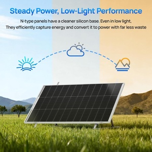 Panneaux solaires monocristallins haute efficacité 12V 18V 24V 48V 50W 100W 200W 300W 350W 400W 500W - Product Image 6