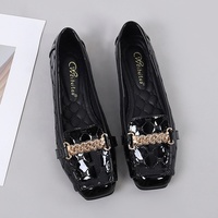 Nouvelles Chaussures Plates Décontractées Y 33-43 à Bout Carré Grande Taille pour Femmes