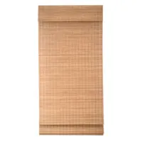 Persiana enrollable de bambú, cortinas inalámbricas opacas, persiana de Bambú