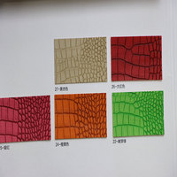 Cuir synthétique PVC imitation crocodile alligator Rexine doux mat double couleur 0,7 mm pour carnet décoratif portefeuille simili cuir