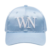 Cappellino da Baseball in Raso di Seta Personalizzato con Logo Ricamato 3D in Rilievo, Cappello Morbido in Raso Stile Dad Hat, Moda Casual Streetwear per Donne