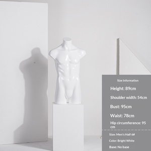 <span class=keywords><strong>Mannequin</strong></span> buste homme/femme blanc/noir sans tête ni bras pour vitrine et comptoir de magasin de vêtements - Product Image 5