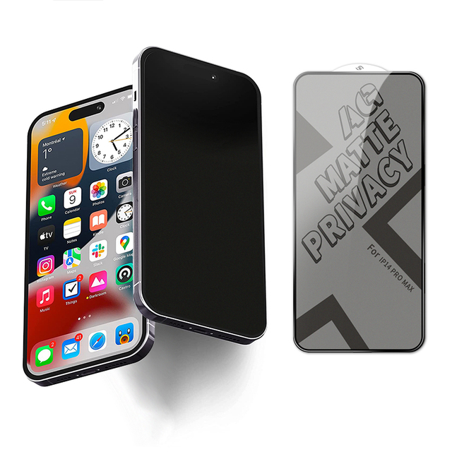 Grade AAA AG matte Anti-Spy Privacy Tempered Glass Screen Protector for iPhone 17 17 Pro Max