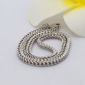 Paston Hiphop Ketting Ketting 925 Zilver Trendy Ketting Dagelijkse Kleding Cadeau Voor Mannen En Vrouwen Zonder Stenen Ketting - Product Image 5