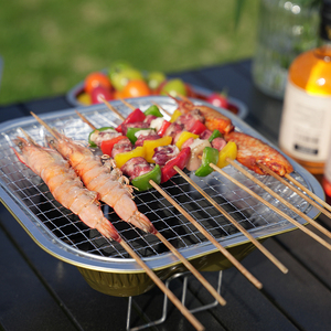 Aluminum <strong>Disposable</strong> Grill with Charcoal Consistent Heat &amp; Clean Burning for Impeccable Results - Product Image 3