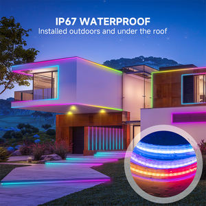 Tube néon étanche IP67, similaire à SPI Sk6812 WS2814, adressable, 12 mm, DC24V, 896 <span class=keywords><strong>LED</strong></span>/m, bande <span class=keywords><strong>LED</strong></span> numérique COB Pixel RGBW - Product Image 1