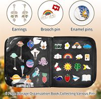 En gros, Livre de présentation de badges émaillés en PVC transparent 6 pages, sac de collection pour badges de revers et porte-broches avec bandoulière