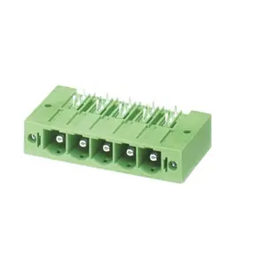 10.16mm Pitch hohe strom rechten winkel Plug-in terminal block anschluss mit zwei muttern (WJ3EDGRRM-10.16)