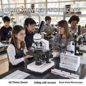 Microscope stéréo biologique, équipement de laboratoire avec écran LED et résolution 1920x1080 pour l'éducation, la recherche et l'inspection - Product Image 2