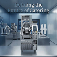 Machine à faire sauter les nouilles électrique automatique T-Chef TC-40EA en acier inoxydable, capacité de 2 à 6 kg, pour restaurant, robot de cuisson haute vitesse