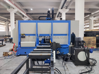 Ligne de machines automatiques de découpe, perçage et marquage 3D pour profilés en H, acier et angles, à vendre