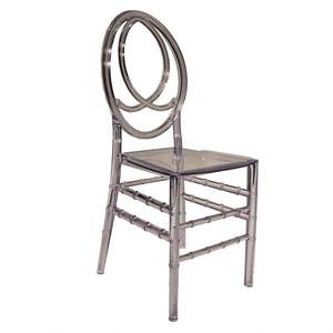 เก้าอี้จัดเลี้ยงพลาสติกใสทรงวงกลมสองชั้น เก้าอี้พลาสติกใสแบบซ้อนได้สำหรับงานแต่งงาน โรงแรม งานเลี้ยงสุดหรู - Product Image 1