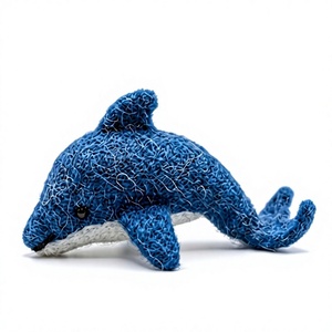 Handmade Knitted Traditional Dolphin Decorations Blue Cartoon <b>Animal</b> Indoor Christmas 100% Certified Wool Eco-Friendly Custom - Product Image 4