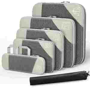 Compression 6-Piece Set Expansion <b>Clothes</b> and Shoes Travel <b>Storage</b> Bag for Luggage - Product Image 5