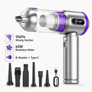 20KPa 100W Cordless Handheld Vacuum Cleaner Brushless Motor 3 Speed Portable <b>Car</b> Vacuum Air <b>Blower</b> Inflator OEM ODM - Product Image 2