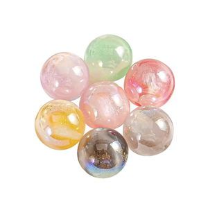 Großhandel Gemischte Leuchtende Wolkenperlen & Photoplating <span class=keywords><strong>Magic</strong></span> Jelly Acryl-Rundperlen mit Geradem Loch für Handgefertigte Perlenarbeiten - Product Image 2