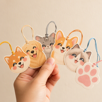 Désodorisant de voiture personnalisé en forme d'animal, découpé sur mesure avec photo, vente en gros, désodorisant personnalisé pour chien et chat, personnalisation OEM