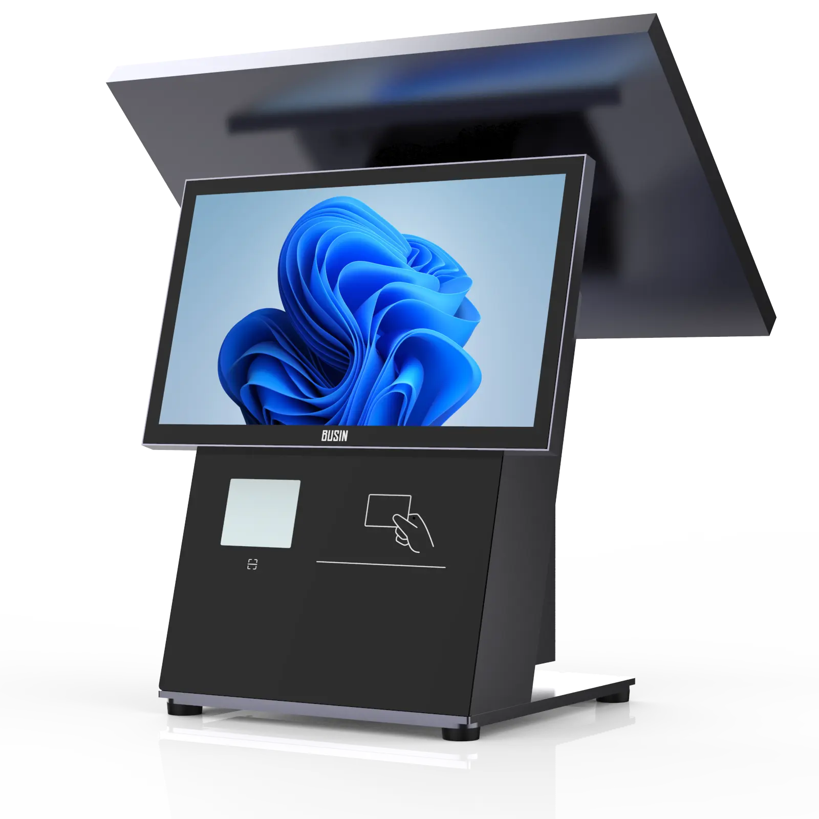 غير القابل للصدأ الكل في واحد آلة نقاط البيع pos نظام صراف سوبر ماركت آلة مع المدمج في الطابعة