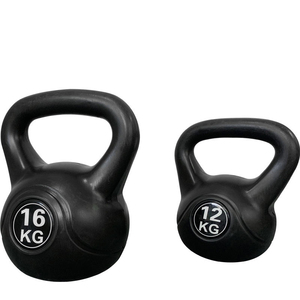 Bellewins Venta al por mayor Gimnasio en casa Negro 2 4 <span class=keywords><strong>6</strong></span> 8 10 12 <span class=keywords><strong>Kg</strong></span> Hervidor fijo-Bell Lady'S Mancuernas pequeñas Cemento Plástico <span class=keywords><strong>Kettlebell</strong></span> - Product Image 1