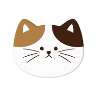 Maison et cuisine, sous-verre et tapis de séchage pour vaisselle en terre de diatomée à motif chat mignon, absorption rapide de l'eau