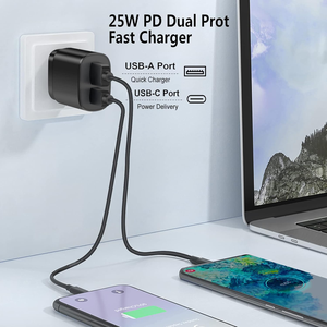 Cargador Superrápido Tipo C, Cargador de Pared USB C de 25 W, Bloque de Carga Rápida de Doble Puerto para Samsung Galaxy S22/S22 Ultra/S22+/S21 - Product Image 5