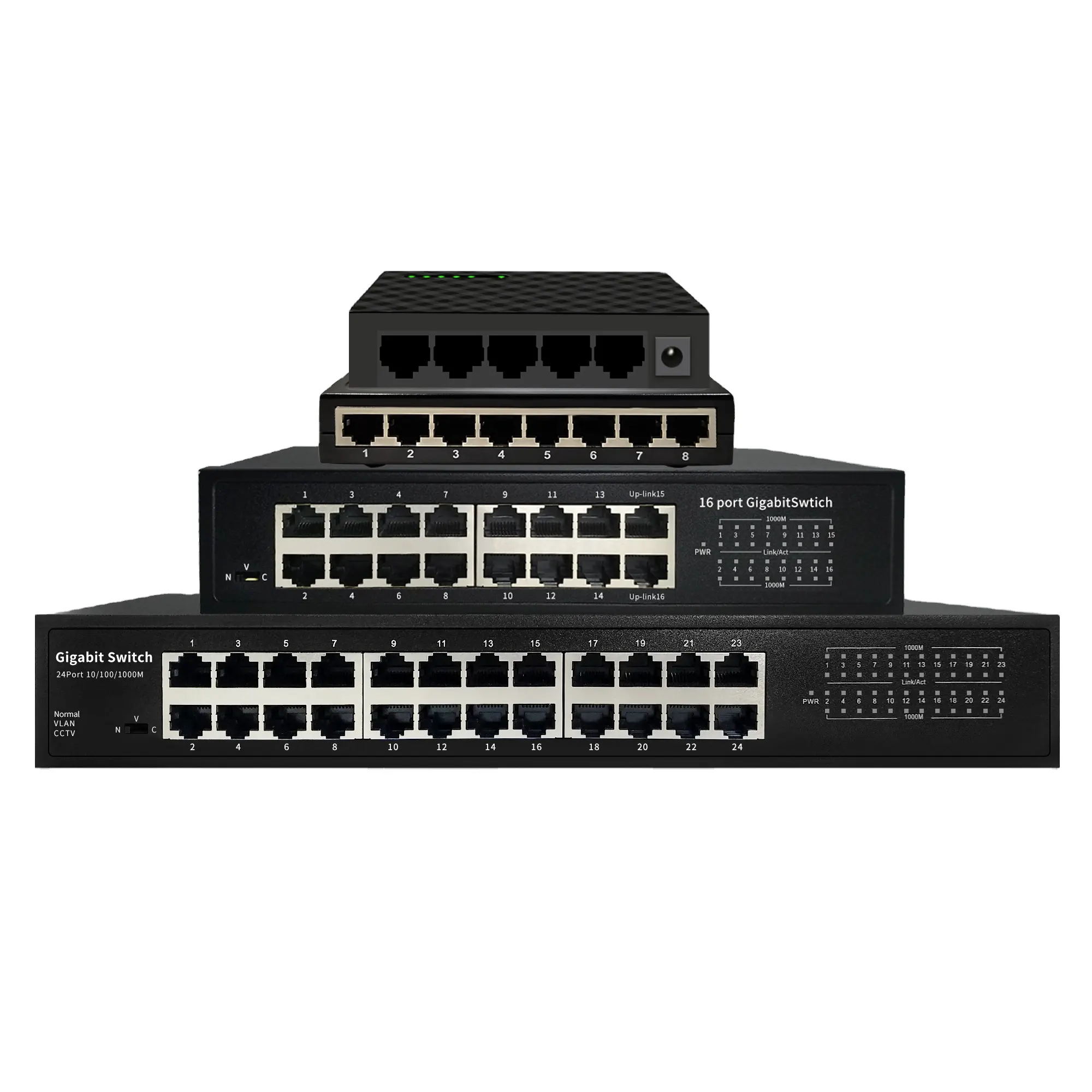 Fast Ethernet 5 8 16 24 RJ45พอร์ต10/100Mbps เดสก์ท็อป/ติดผนังสวิตช์เครือข่ายที่ไม่มีการจัดการ