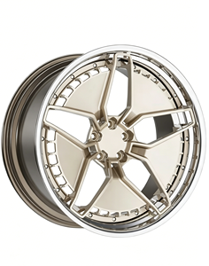 Jantes en alliage forgé sur mesure 3 pièces 22x10J 5x114.3 à bord chromé profond pour Porsche <span class=keywords><strong>Taycan</strong></span>, BMW M5, Lexus LS – Légères et robustes - Product Image 6