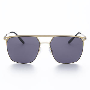 Lunettes de soleil pour hommes Brand Design Cool <span class=keywords><strong>2021</strong></span> Flat <span class=keywords><strong>Top</strong></span> Double Bridge - Product Image 2
