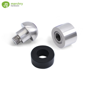 Cylinder Shape Door <b>Stopper</b> Rubber Stainless Steel Door <b>Stopper</b> - Product Image 2