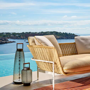 Foshan stile moderno divano esterno Rattan Set di mobili casa giardino soggiorno Hotel cortile divano di lusso - Product Image 3