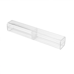 Transparent Plastic <b>Pen</b> Display <b>Box</b> With Logo Printing For Business Gifts Rectangle Shape Universal Storage Packaging Case - Product Image 5