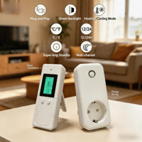 Thermostat intelligent de haute qualité, très vendu, avec prise de commande automatique pour chauffage ou refroidissement, au meilleur prix