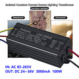 24-36V 3000mA 100W Controlador LED <span class=keywords><strong>de</strong></span> <span class=keywords><strong>corriente</strong></span> constante Impermeable IP65 Transformador <span class=keywords><strong>de</strong></span> iluminación 110V 220V AC a DC Convertidor <span class=keywords><strong>de</strong></span> fuente <span class=keywords><strong>de</strong></span> alimentación - Product Image 2