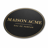 Étiquettes personnalisées en aluminium rond pour flacons de parfum, adhésif puissant, marque privée, autocollants personnalisés, directement de l'usine