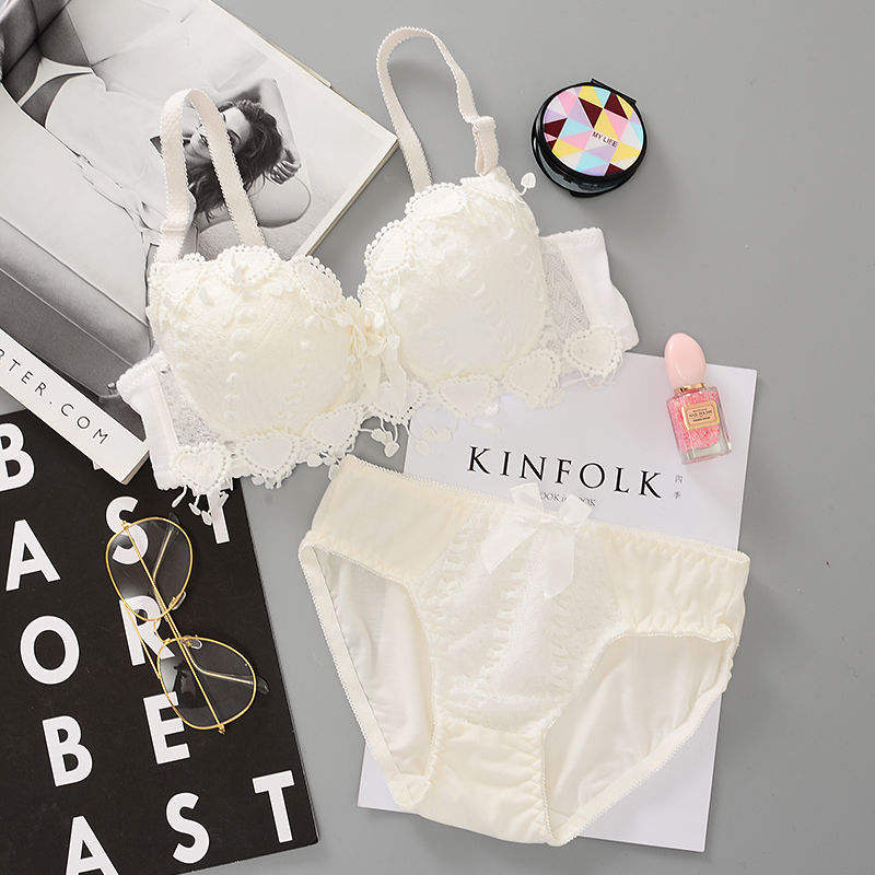 Wholesale Women Lady Sexy Bras and Underwear Panty Lace Cute Young Beautiful Girls Push up Bra & Brief Panties Sets