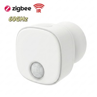 Détecteur de Présence Humaine SLS Tuya 60GHz Radar PIR Double Technologie Zigbee pour Maison Intelligente, Matériau PC, Contrôle par Application, Idéal Hôtels