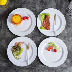 50 <span class=keywords><strong>assiettes</strong></span> à dîner élégantes, rigides et blanches, et 50 <span class=keywords><strong>assiettes</strong></span> à dessert sans BPA, ensemble d'<span class=keywords><strong>assiettes</strong></span> en plastique pour mariage, fête, restaurant - Product Image 2