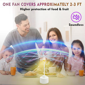 El ventilador repelente de moscas y <span class=keywords><strong>avispas</strong></span> de estado sólido disfruta de tus comidas al aire libre sin productos químicos ahuyenta a los insectos voladores - Product Image 2