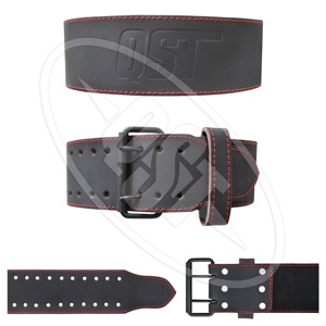 เข็มขัดยกน้ำหนักหนังวัวสำหรับผู้ชายและผู้หญิง เข็มขัดออกกำลังกายสำหรับยกน้ำหนักและสควอทเดดลิฟต์ พร้อมที่รองรับเอว - Product Image 6