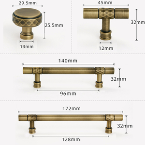 Solid Brass Cabinet <strong>Door</strong> Handle <strong>Gold</strong> Furniture Hardware Accessories for Drawer Wardrobe <strong>Knobs</strong> Quality Ensured - Product Image 2